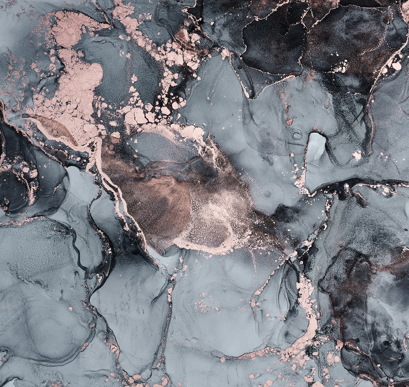 HB SPC/vinyl vízálló fali panel, Painted Marble Black (2605 x 2802 mm)