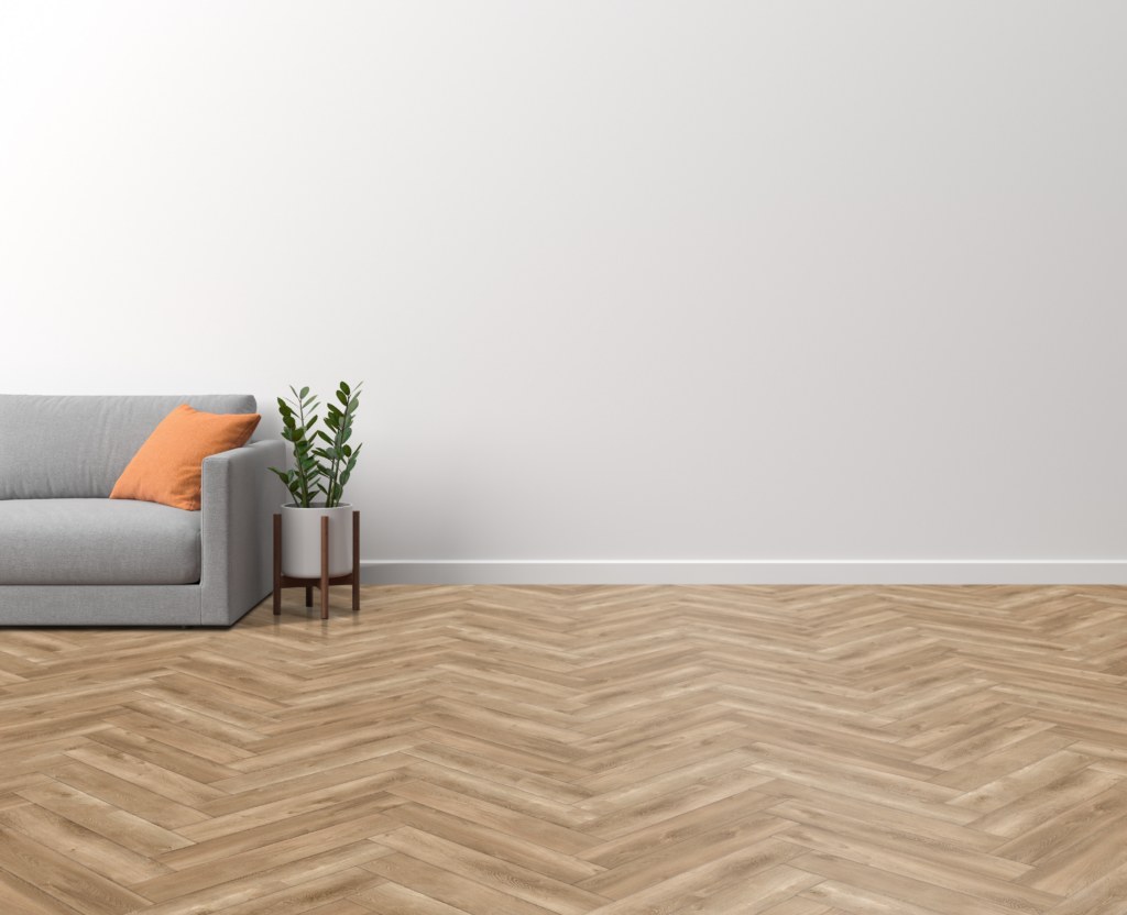 HB Aqua Herringbone SPC/vinyl vízálló fal- és padlóburkolat, Eternal Oak LWE