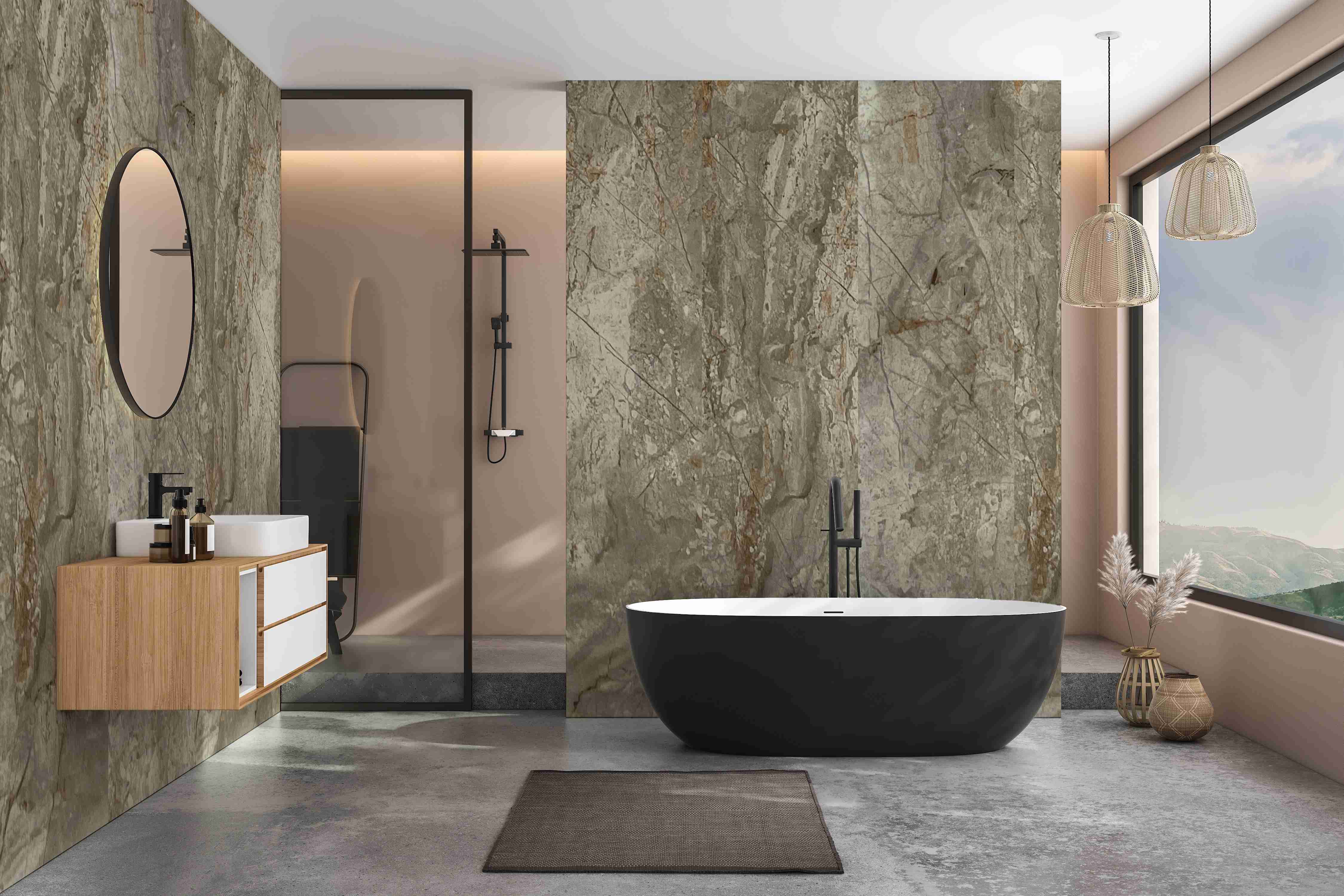HB Aqua Panels SPC/vinyl vízálló fal- és padlóburkolat, Grigio Imperiale UM