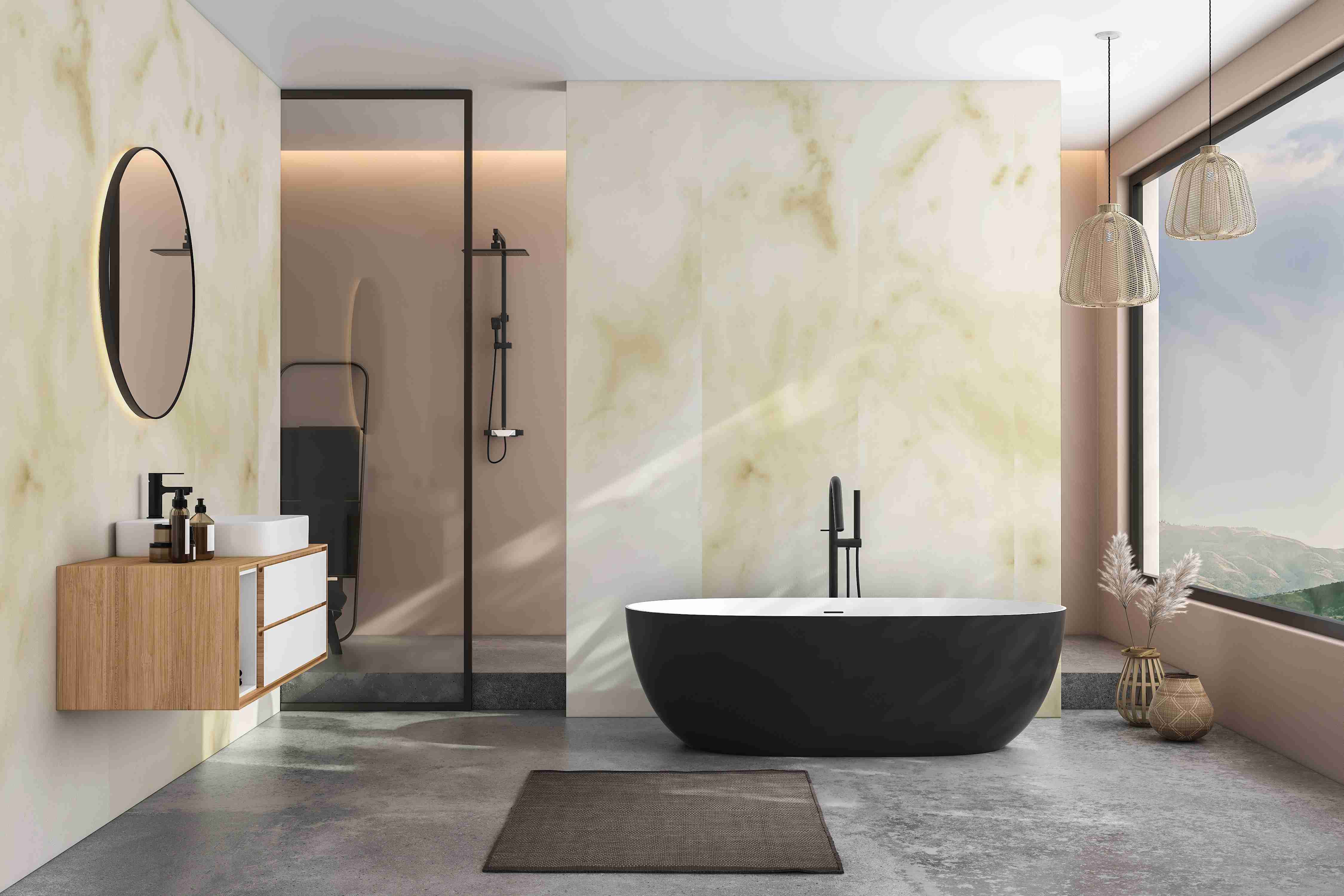 HB Aqua Panels SPC/vinyl vízálló fal- és padlóburkolat, Marmo Oro UM
