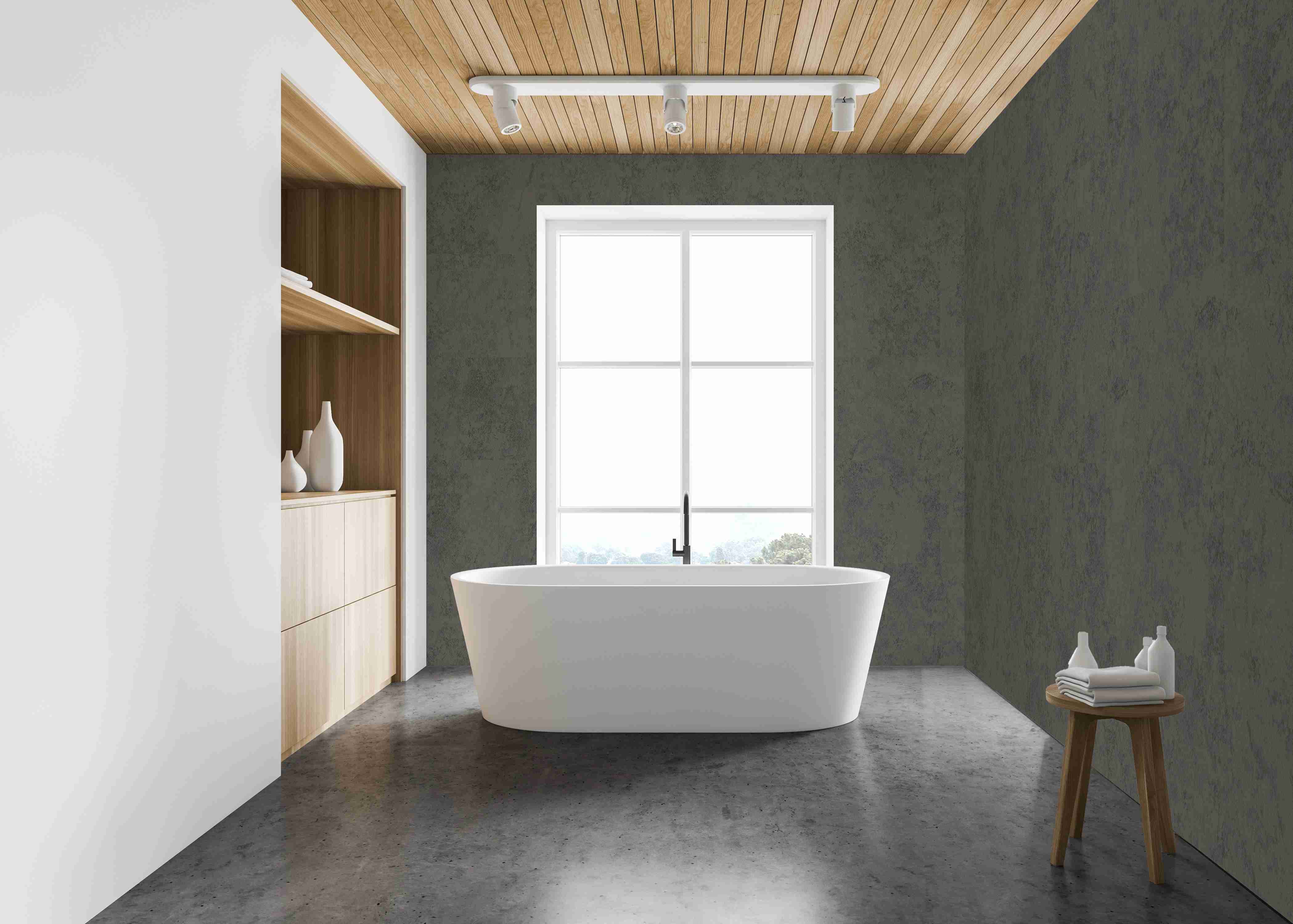 HB Aqua Tiles XL SPC/vinyl vízálló fal- és padlóburkolat, Anthracite Stone ST