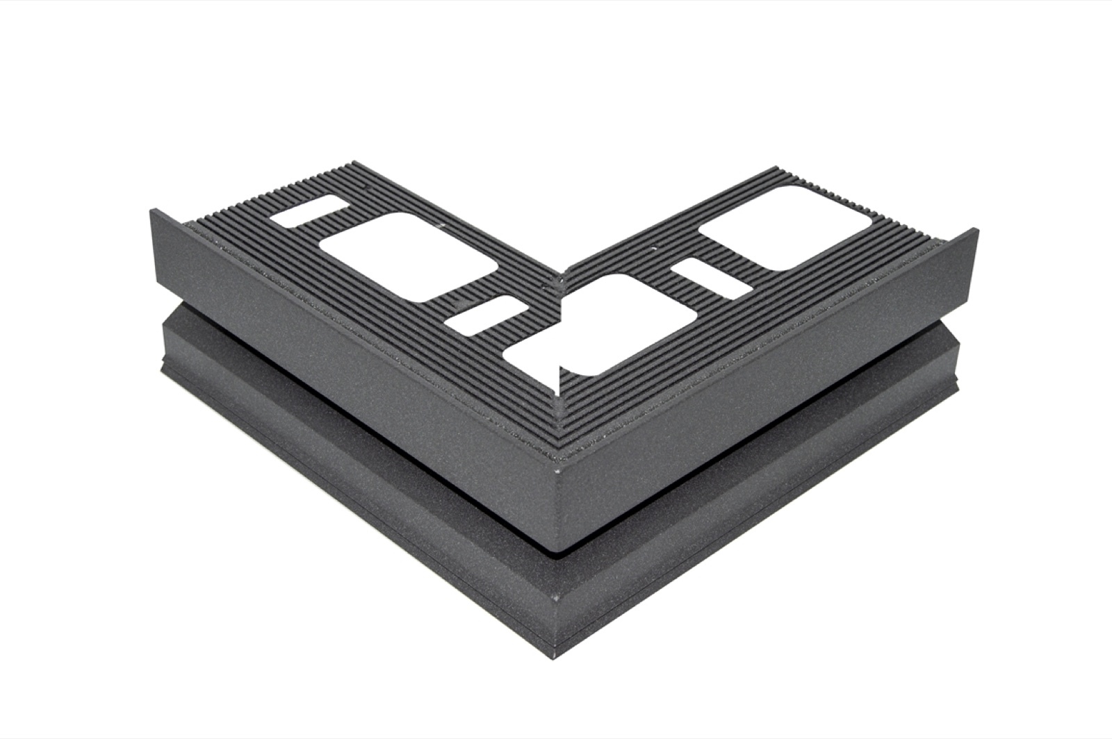Progress Proterrace Drain Drip Anthracite Grey Teraszprofil Külső Sarokelem 20 mm (21 cm x 21 cm)