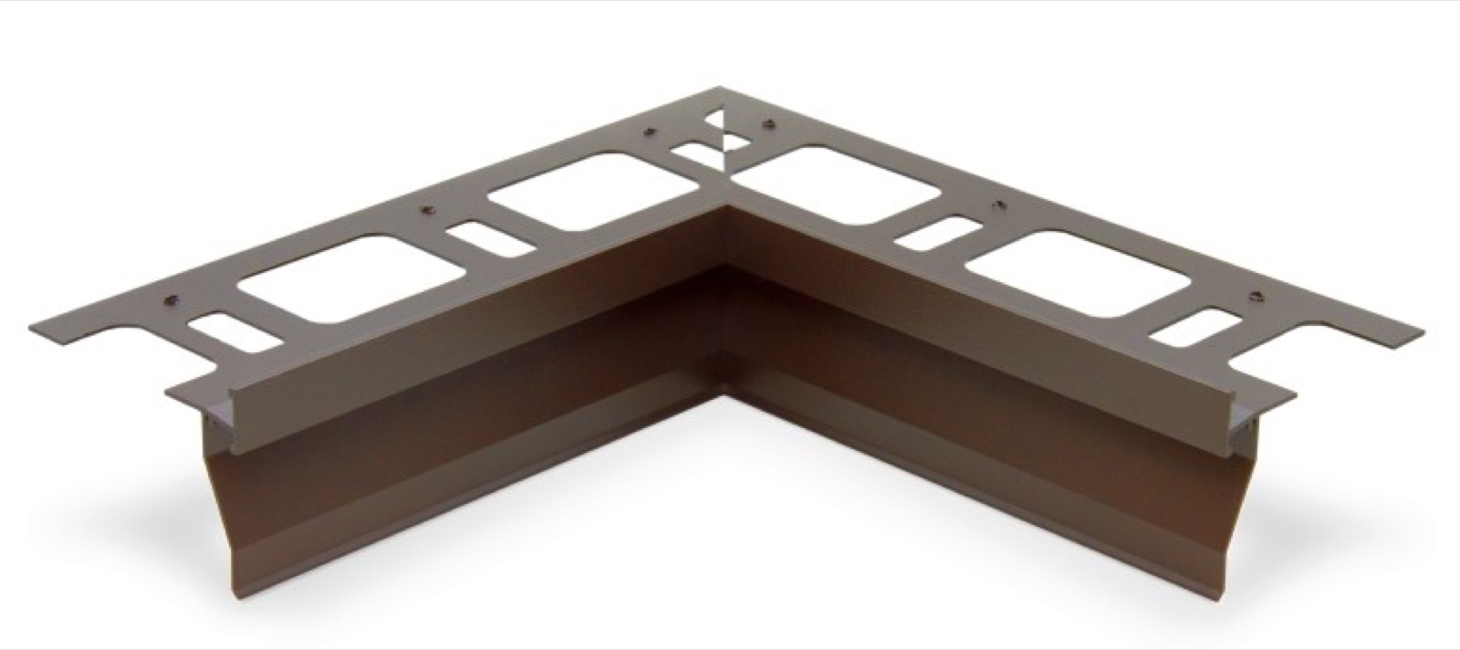 Progress Proterrace Drain FDP Dark Brown Teraszprofil Belső Sarokelem Alumínium 12,5 mm (21 cm x 21 cm)