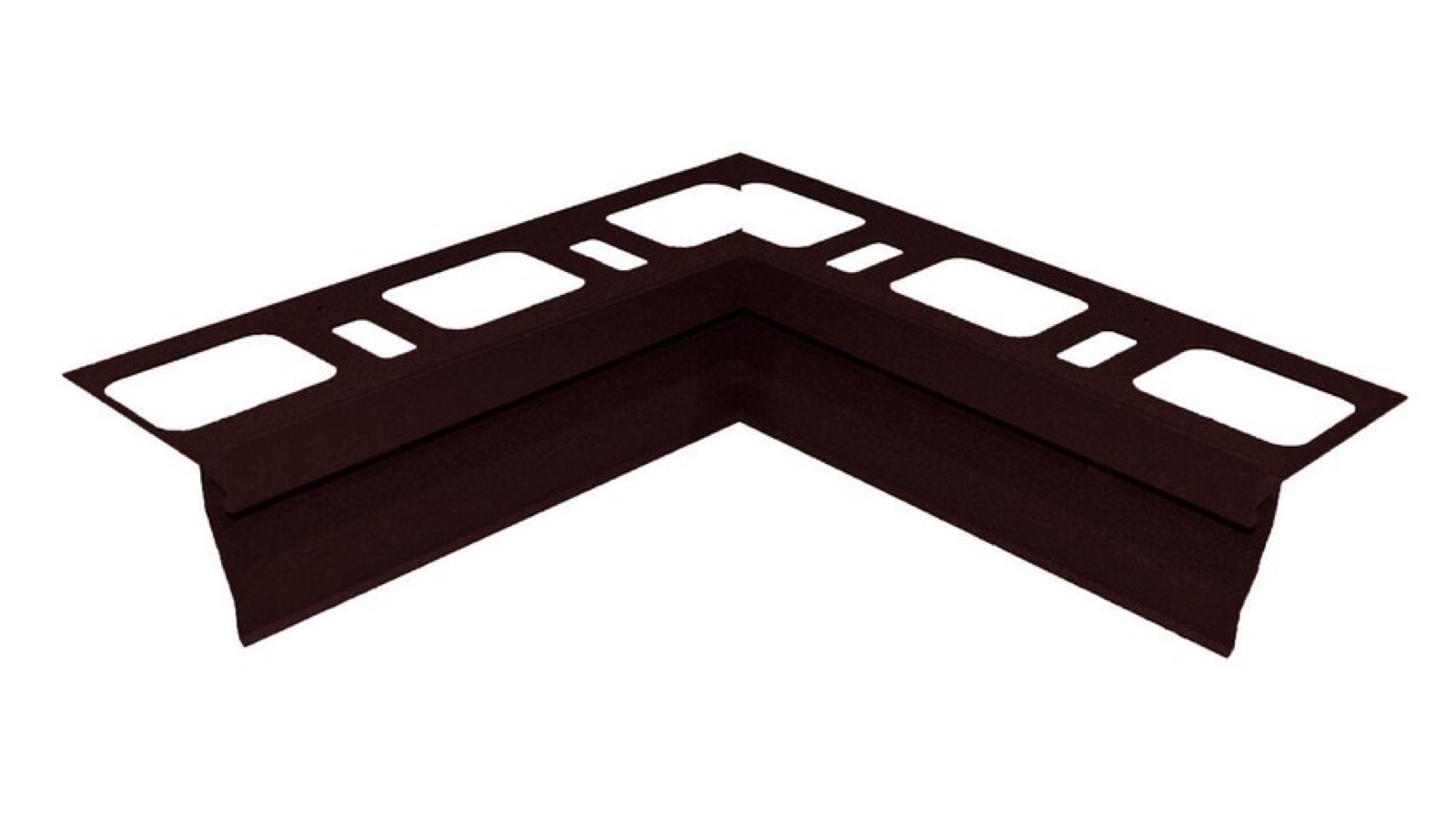 Progress Proterrace Drain Drip Dark Brown Teraszprofil Belső Sarokelem 10 mm (21 cm x 21 cm)