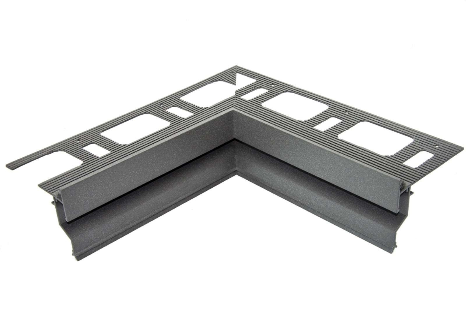 Progress Proterrace Drain Drip Anthracite Grey Teraszprofil Belső Sarokelem 12,5 mm (21 cm x 21 cm)