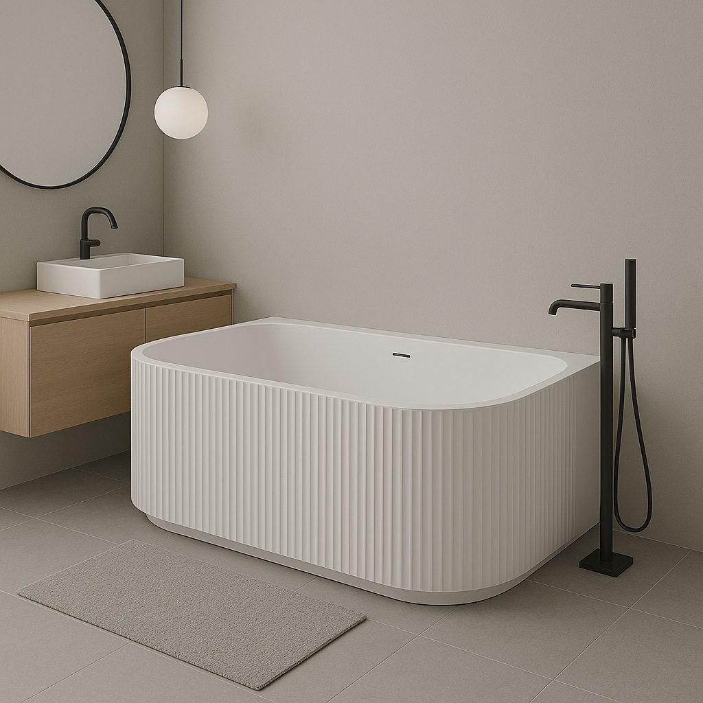 Inspiro BUSCELLO STRIPE 3D falra tolható térben álló kád 170x80