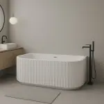 Inspiro BUSCELLO STRIPE 3D falra tolható térben álló kád 170x80