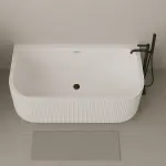 Inspiro BUSCELLO STRIPE 3D falra tolható térben álló kád 170x80