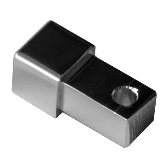 Szögletes Polírozott Króm Alumínium Sarokelem 10 mm