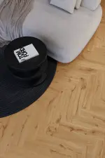 Barlinek Halszálka SPC melegburkolat, GINGER TÖLGY alátéttel
