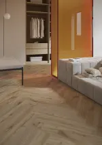 Barlinek Halszálka SPC melegburkolat, DESERT TÖLGY alátéttel