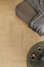 Barlinek Halszálka SPC melegburkolat, CREAM TÖLGY alátéttel
