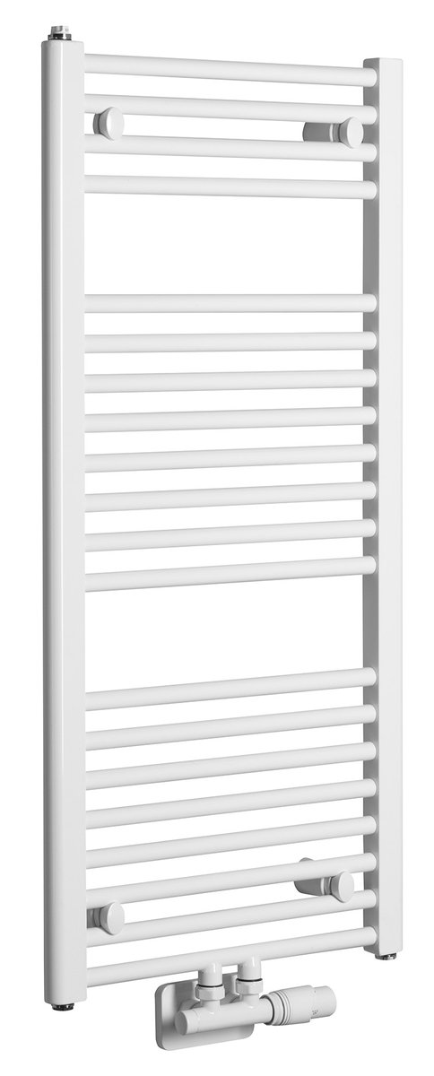 DIRECT Fürdőszobai radiátor, középső bekötéssel, 450x960mm, 447W, fehér