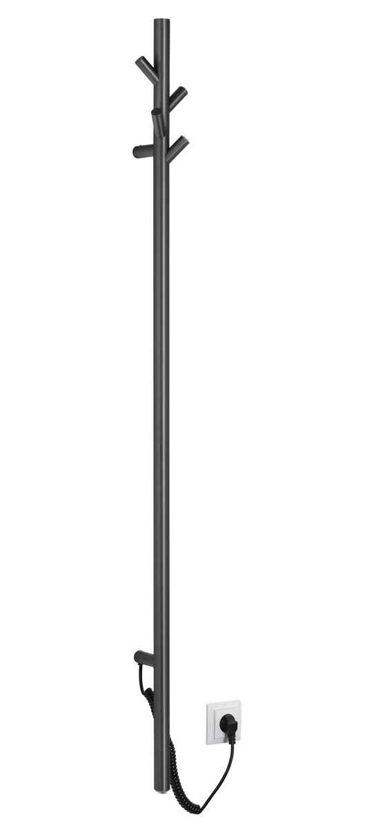 PASADOR Elektromos törölköző szárító radiátor, 150x1500mm, 30W, gun metal