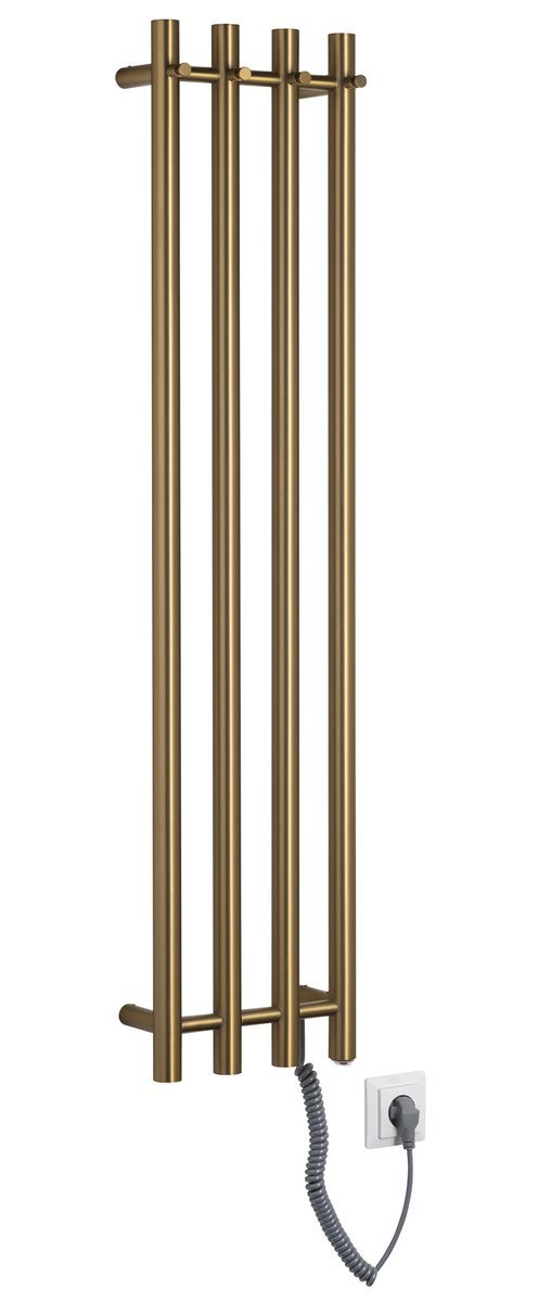 PAPINADO Elektromos törölköző szárító radiátor, 263x1200mm, 85W, matt arany