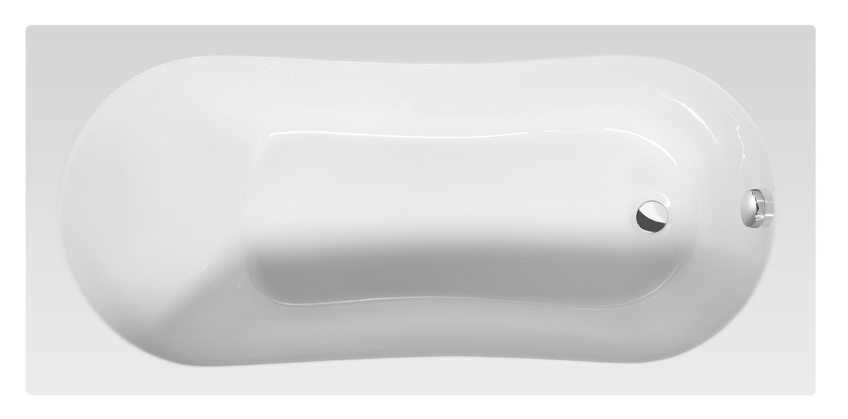JIZERA kád, láb nélkül, 150x70x39cm, akril