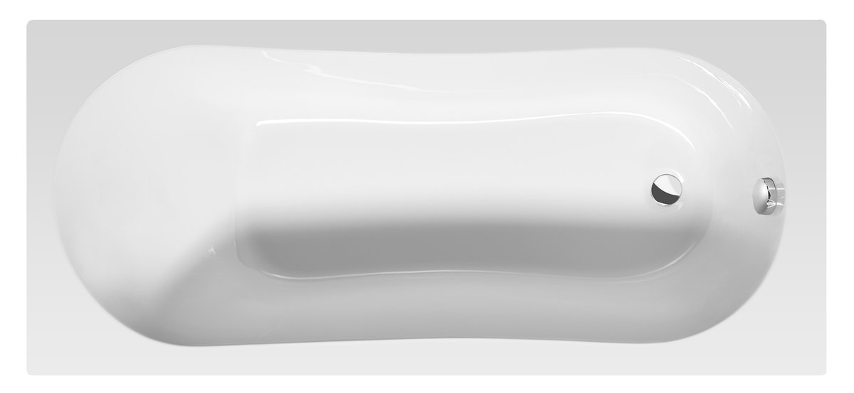 JIZERA kád, láb nélkül, 160x70x39cm, akril