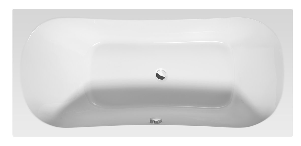 JIZERA kád, láb nélkül, 180x80x39cm, akril