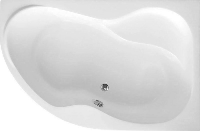 CIDLINA kád, láb nélkül, jobbos, 159x105x45cm, akril