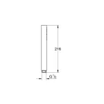GROHE Rainshower Aqua Cube 1 funkciós kézizuhany, Brushed Hard Graphite