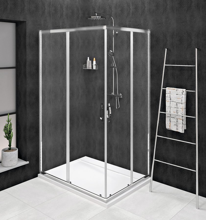 SIGMA SIMPLY szögletes zuhanykabin, 1200x800mm, jobbos/balos, sarokbelépős