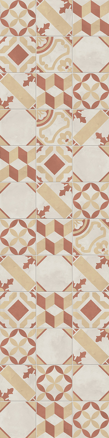 Marca Corona Terra.Art Mix Tramonto/Crema 20X20 (I401)