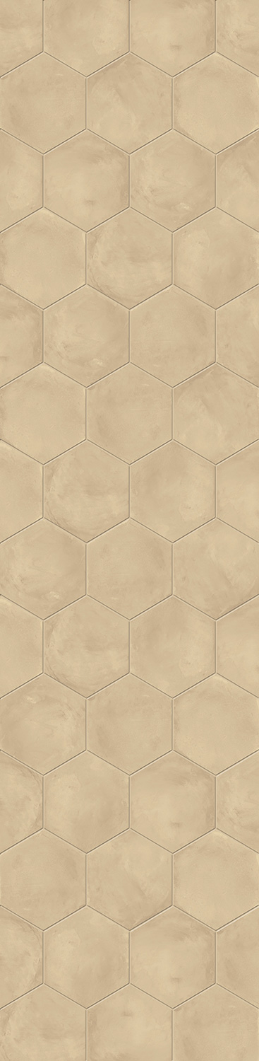 Marca Corona Terra.Art Crema Esagona 25X21,6 (I408)