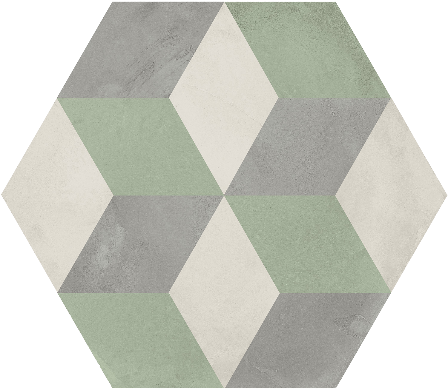 Marca Corona Terra.Art Cubo Sabbia/Menta Esagona 25X21,6 (I416)