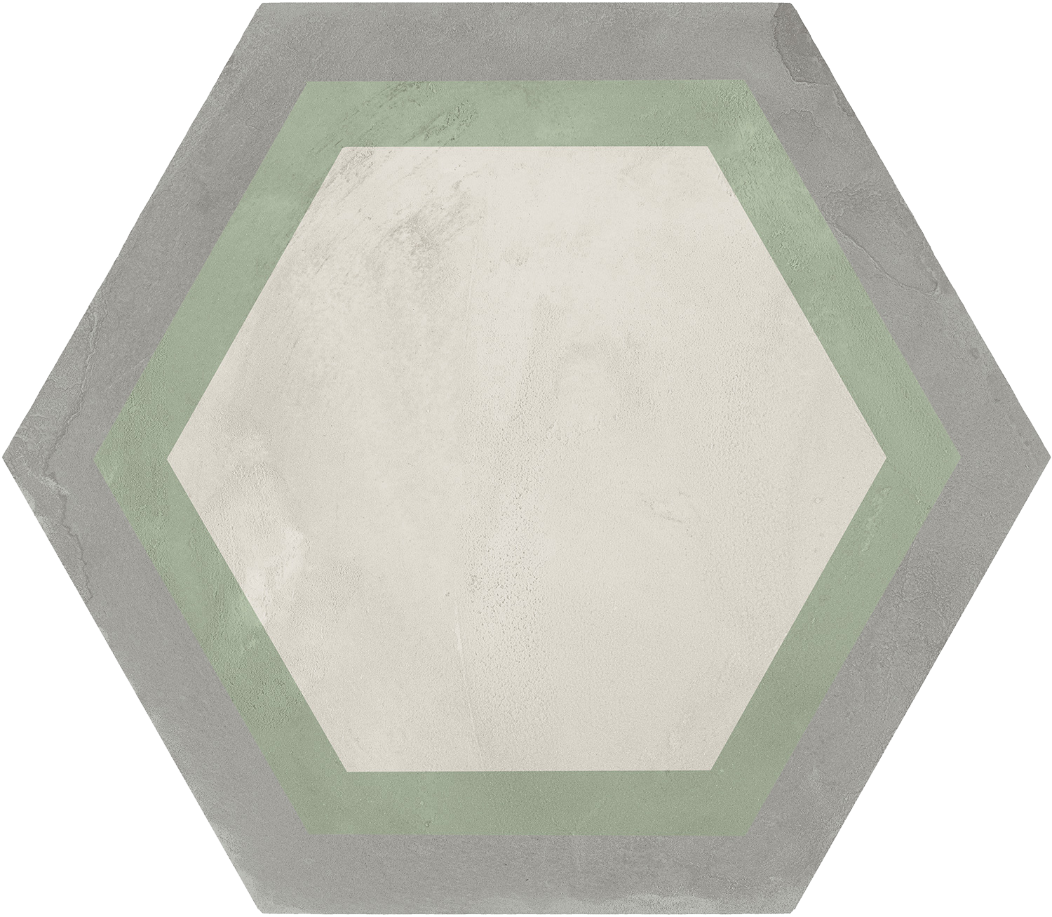 Marca Corona Terra.Art Cornice Sabbia/Menta Esagona 25X21,6 (I420)