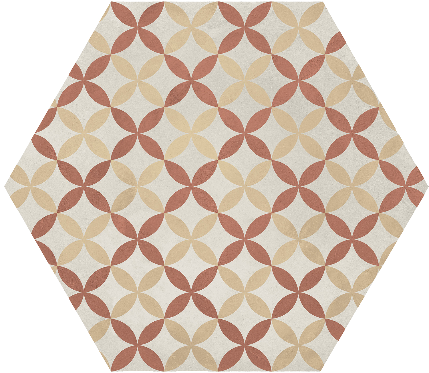 Marca Corona Terra.Art Astro Tramonto/Crema Esagona 25X21,6 (I425)