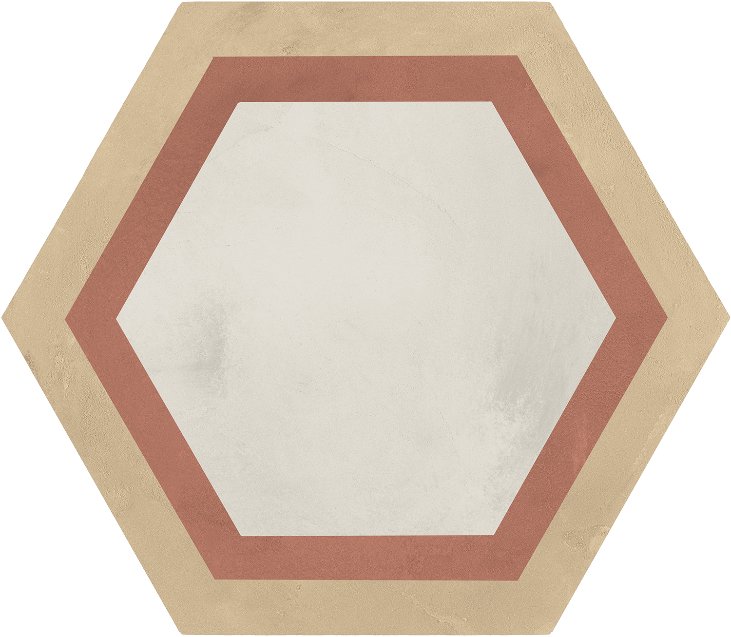 Marca Corona Terra.Art Cornice Tramonto/Crema Esagona 25X21,6 (I427)