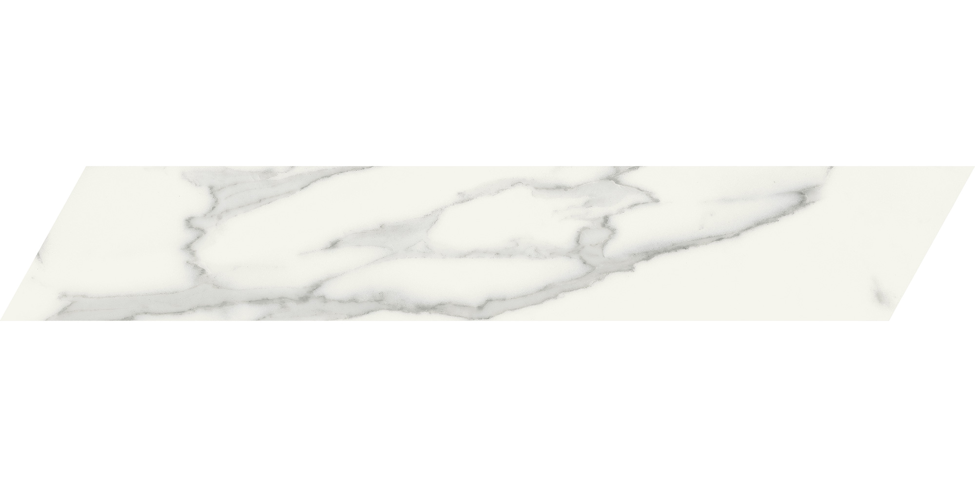 Marca Corona Scultorea Statuario Vena Argento Chevron A+B 7,5X45 (J473)