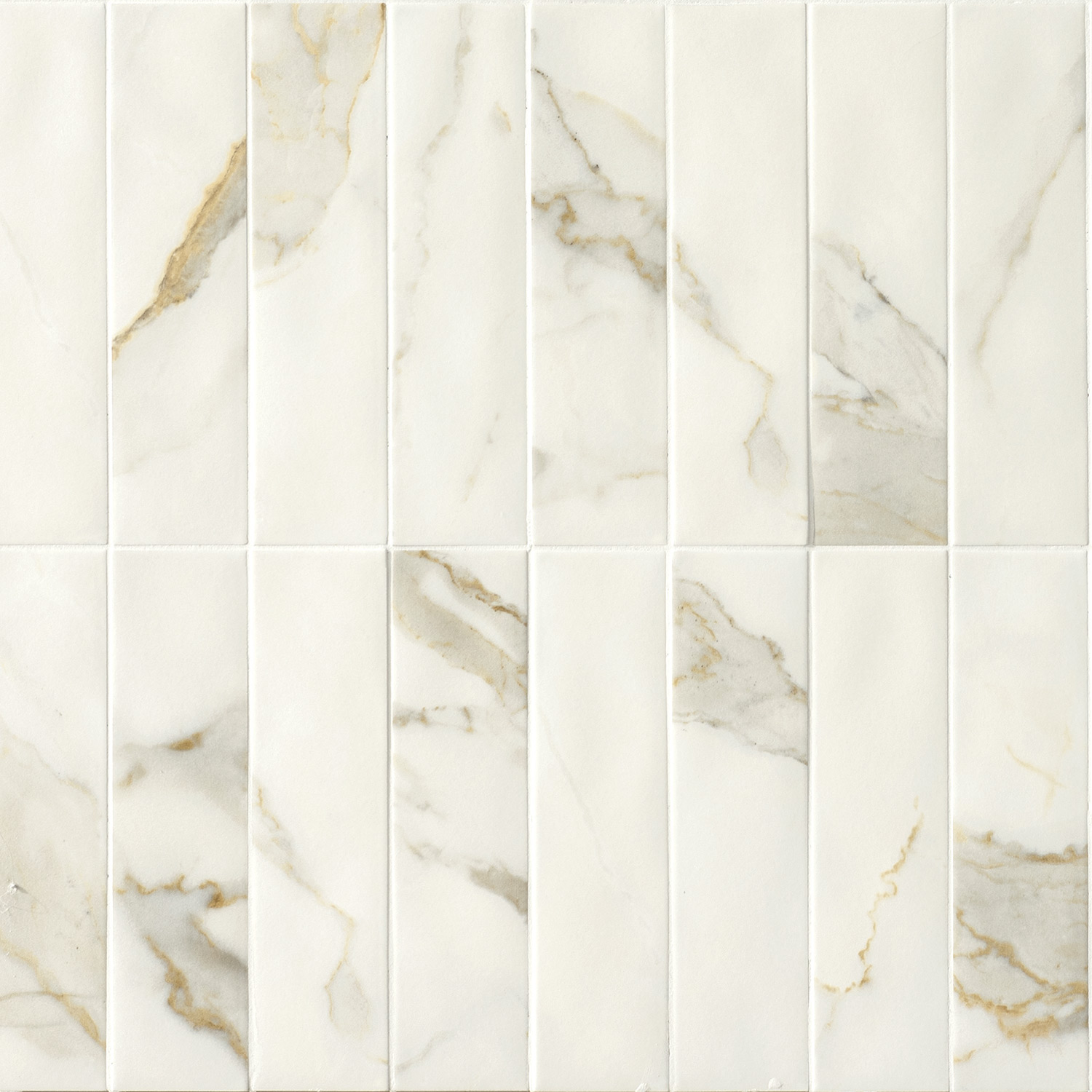 Marca Corona Scultorea Calacatta Oro Fino Velvet 6X24 (J476)