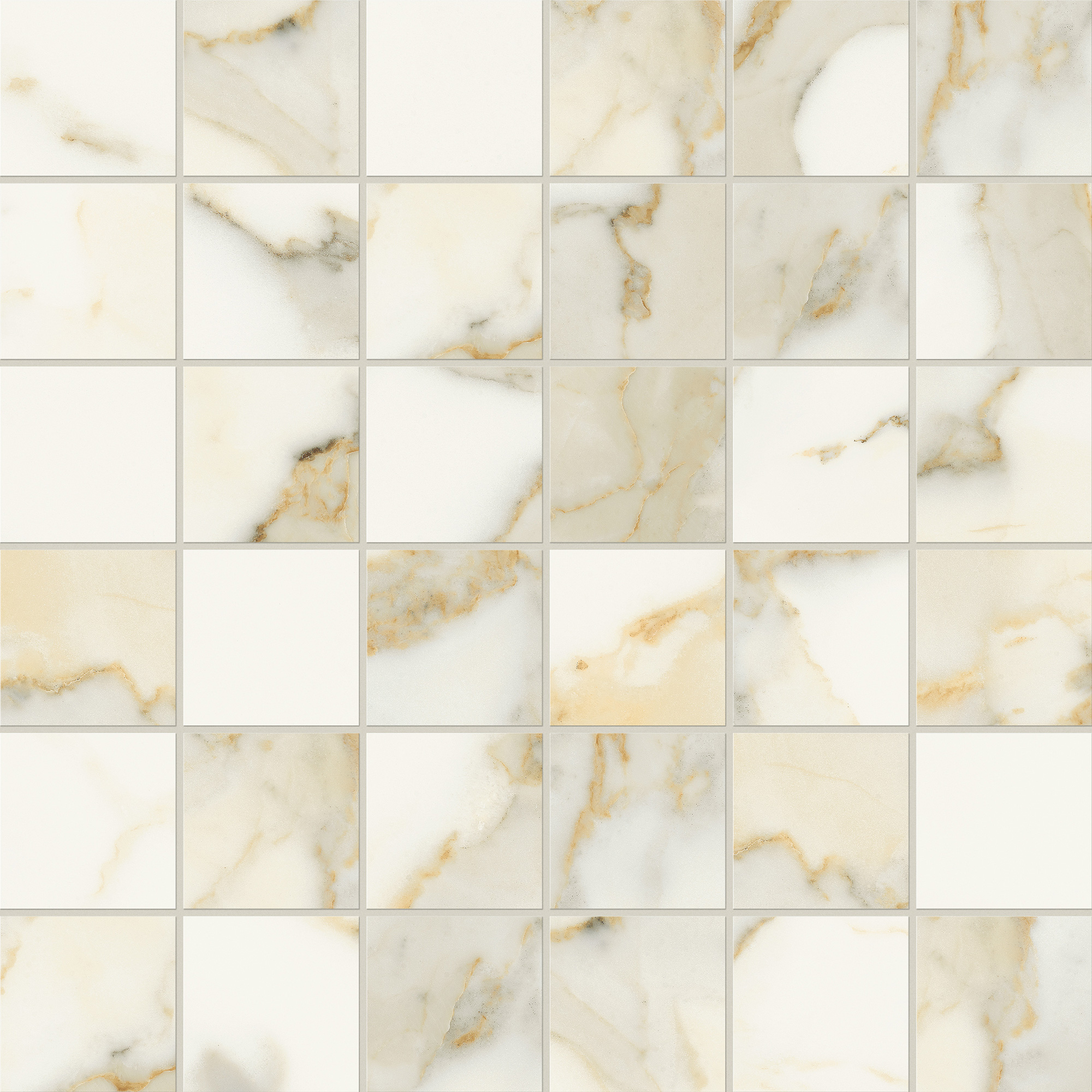 Marca Corona Scultorea Calacatta Oro Fino Tessere 30X30 (J574)