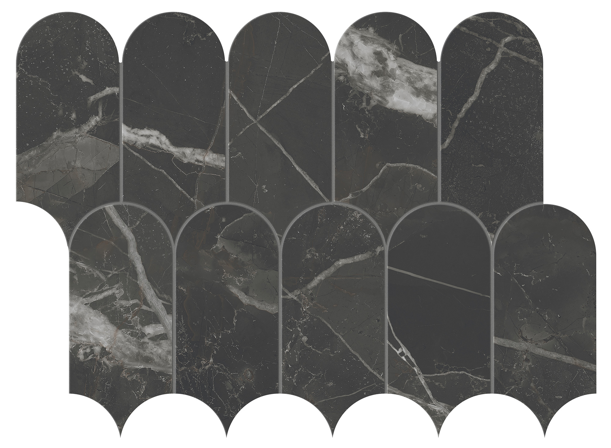 Marca Corona Scultorea Dark Diamond Tessere Arco Reflex 41,2X30,3 (J589)