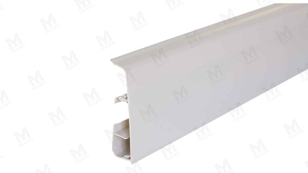 LIMA 75 mm PVC padlószegély gumis szegéllyel, 2,50 m/szál, Szürke