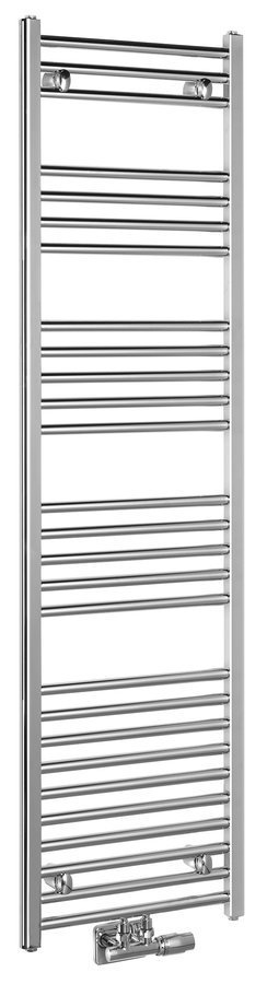 ALYA fürdőszobai radiátor, középső bekötéssel, 400x1600mm, króm