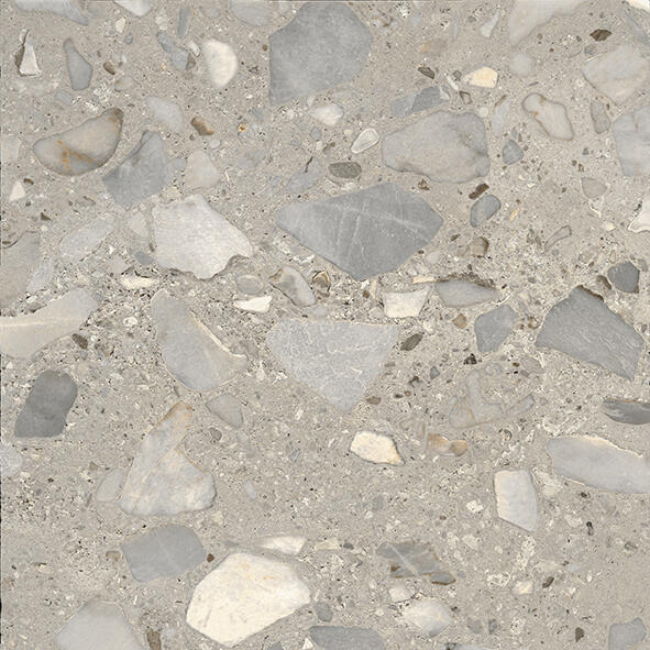 Fioranese I Ciottoli Sassi Grigio burkolólap 60,4x60,4, matt polírozott, rektifikált