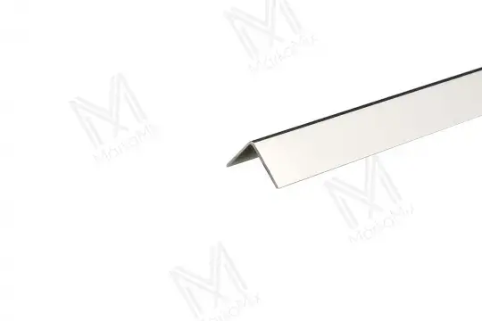 Utólagos rozsdamentes sarokvédő profil 20x20 mm, 2,60 m/szál, polírozott fényes