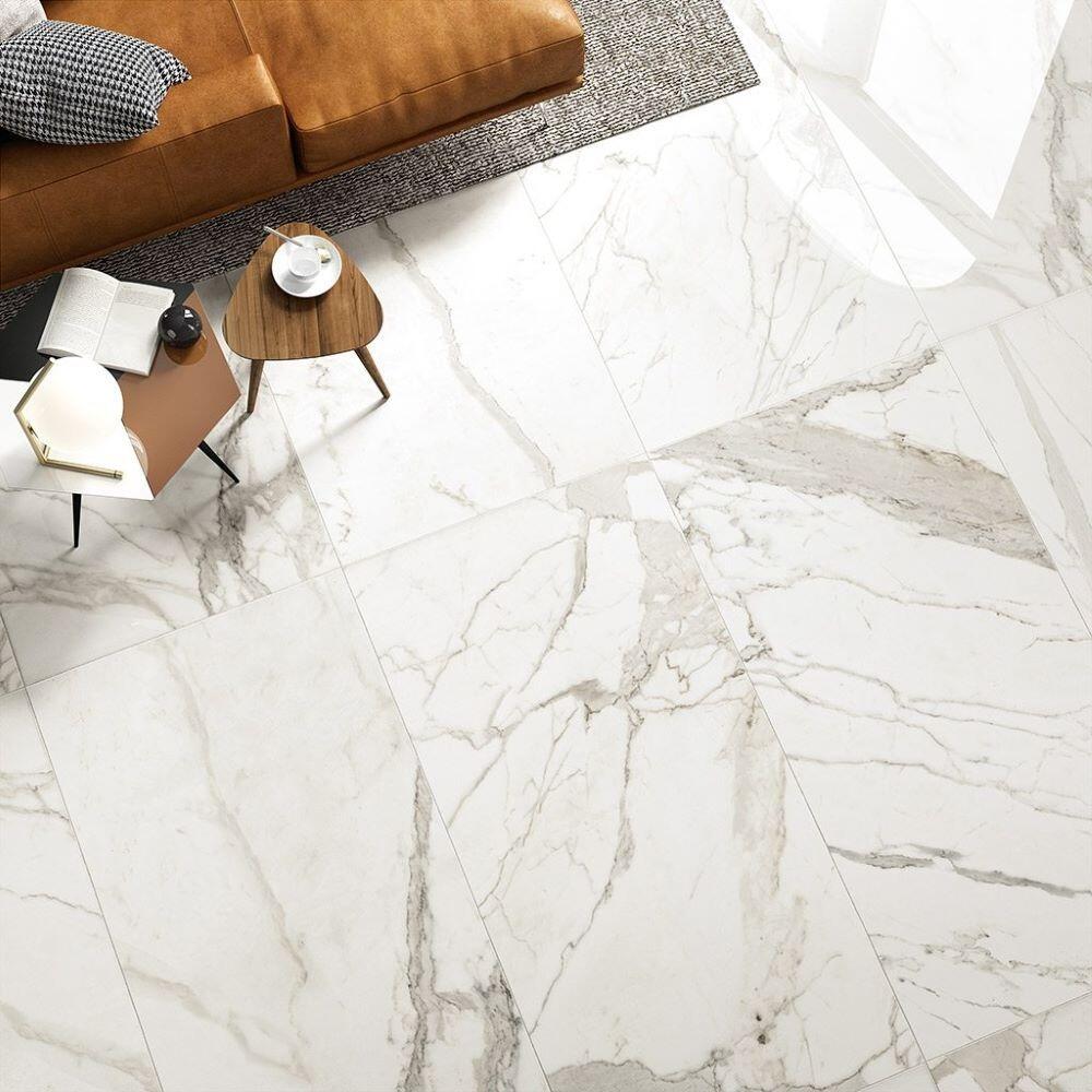 Fioranese Marmorea Bianco Statuario burkolólap 30x60, polírozott, rektifikált