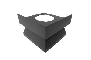 Festett alumínium terasz vízorr profilhoz sarok elem  69mm/105x105 mm, szürke RAL7040 színben