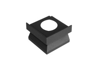 Festett alumínium terasz vízorr profilhoz sarok elem  69mm/105x105 mm, szürke RAL7040 színben
