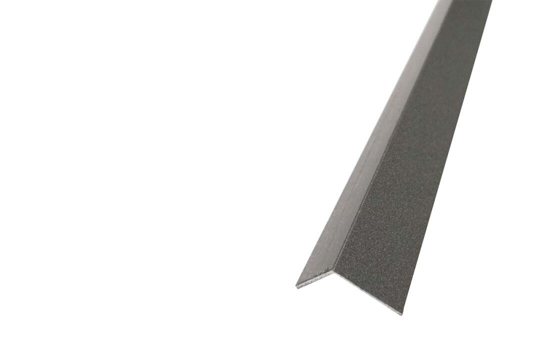 Utólagos kőhatású sarokvédő profil 10x10 mm, 2,60 m/szál, matt antracit