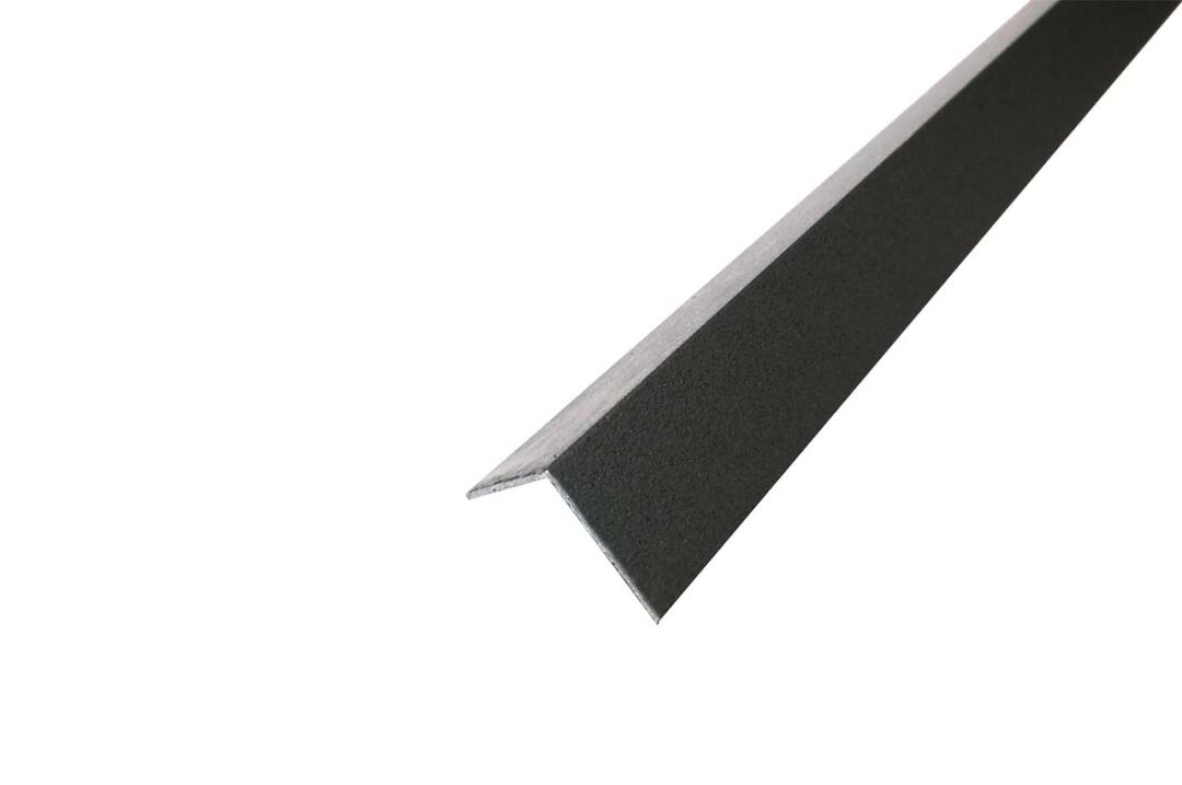 Utólagos kőhatású sarokvédő profil 20x20 mm, 2,60 m/szál, matt fekete szürke