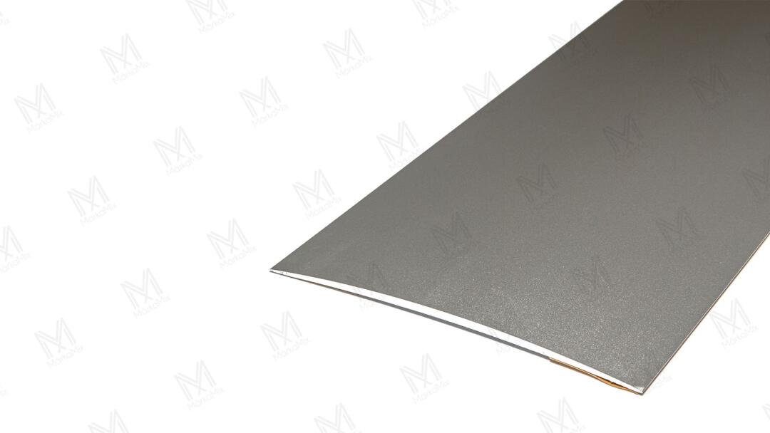 Alumínium burkolatváltó profil 100 mm, 1,00 m/szál, öntapadós eloxált ezüst
