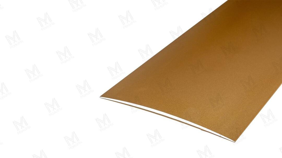 Alumínium burkolatváltó profil 100 mm, 1,00 m/szál, öntapadós eloxált arany