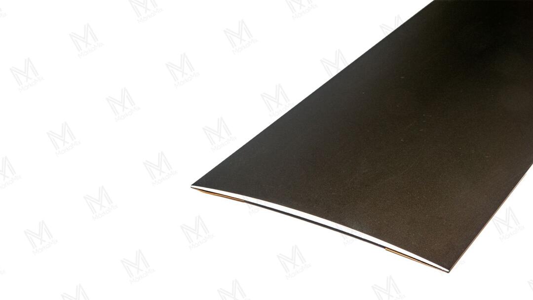 Alumínium burkolatváltó profil 100 mm, 1,00 m/szál, öntapadós eloxált bronz