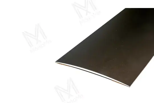Alumínium burkolatváltó profil 100 mm, 3,00 m/szál, öntapadós eloxált bronz