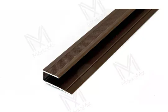 Alumínium parketta végzáró profil 26 mm, 0,90 m/szál, eloxált bronz