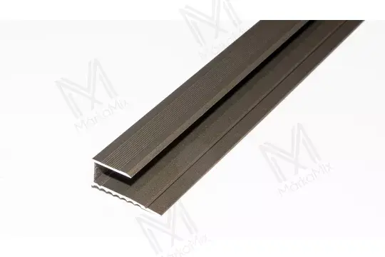 Alumínium parketta végzáró profil 26 mm, 0,90 m/szál, eloxált pezsgő